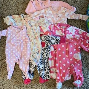 Newborn girl sleeper bundle